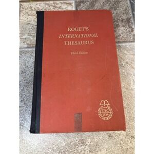 Rogets International Thesaurus Third Edition Hardcover Book 1962